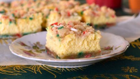 Christmas Cheesecake Bars