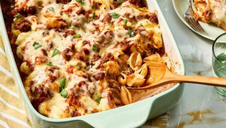 Unstuffed Shells Pasta Bake